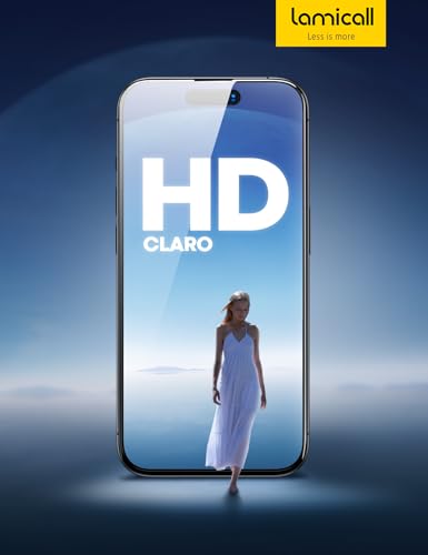 Lamicall Mica para iPhone 17 Pro Max - [Top 9H Película de Vidrio Templado], Marco de Instalación Fácil, 0 Burbujas, AntiHuellas, Protector de Pantalla para iPhone 17 Pro Max (6.9") - 2 Piezas