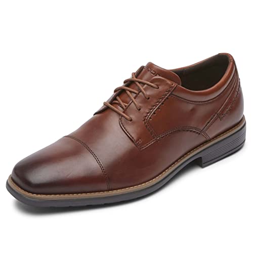 Rockport Men’s Next Gen Cap Toe Oxford, New Brown, 14 Wide