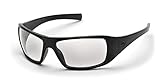 Pyramex Goliath Safety Eyewear, Black Frame, Clear Lens