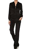 G2 Chic Women's Junior + Missy Basic Solid Velour & Fleece Suit Two Piece Set(ACT-SET,)