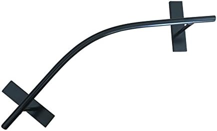 Curved Round Tall Steel Rail in Black From Filthy Fingerboard Ramps, for fingerboards and tech decks