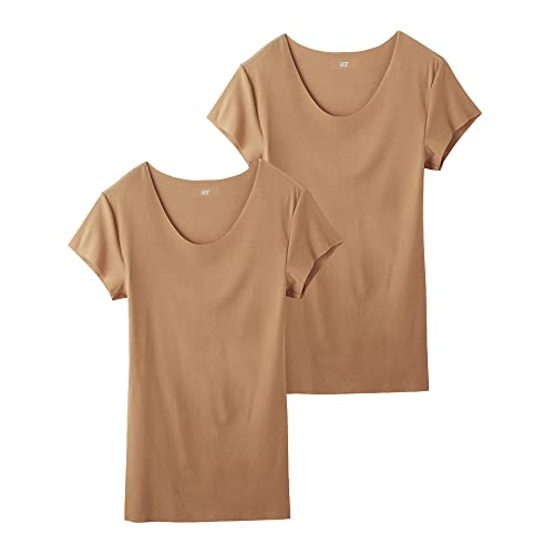 [グンゼ] インナーシャツ YG in.T(インティー) CUT OFFシリーズ クルーネックTシャツ 汗取りパッド付メンズ スモ-クオレンジ M