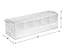 Large Condiment Server - Clear With Removable Compartments and Lid - Safely Chill 5 Types of Condiments on Ice, Easy To Use and Easy To Clean, Serving Tray and Food Organizer