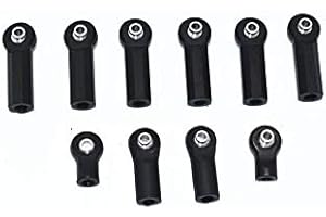 Plastic Ball Ends For GPM Optional Tie Rods Item# MAK160 For 1/8 Kraton 6S BLX - 10Pc Set Black