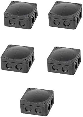 WISKA COMBI 308/5/S Junction Box IP66 Polypropylene Black 5 Pack