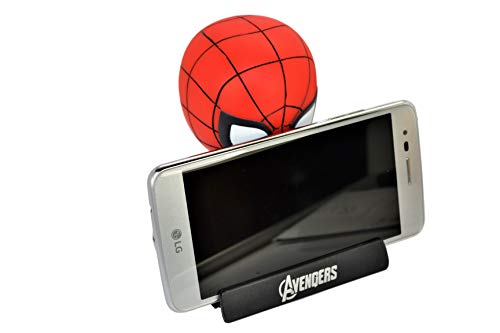 Cell Phone Holder PVC Bobble Head Figure Car Dashboard Office Home Accessories Ultra Detail Doll (Avengers Spider Man) - Thumbnail 3