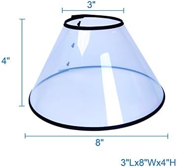 Pet Dog Cone Protective E-Collar Wound Healing Collar Small Size