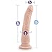 Eden Pleasure Products 8.5 Inch Realistic Anal Dildo with Strong Suction Cup for Beginners - Slim, Tapered, Veined Penis for Vaginal G-spot - Harness Compatible - Sex Toys for Women & Men - Beige