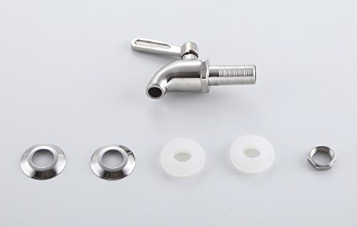 Samyo 304 Stainless Steel Beverage Dispenser Replacement Spigot Juice Cold Drink Wine Barrel Faucet for Home and Party Use (Polished Finish) - Thumbnail 3
