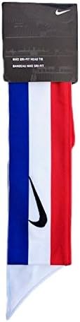 B3 U ATHLETICS Custom Royal Blue White Red Striped Nike Dri-Fit Head Tie Headband 2.0 Black White Active Multi Sport Yoga