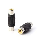 THE CIMPLE CO - RCA Adapter, Female to Female Coupler, Extender, Barrel - Audio Video RCA Connectors, for Audio, Video, S/PDIF, Subwoofer, Phono, Composite, Component, and More - 4 Pack