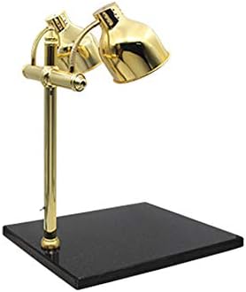 Food Heat Lamp, Commercial Stainless Steel Adjustable with Plating Base and Lampshade Single Head Insulation Lamp， for Restaurant Kitchen Buffet