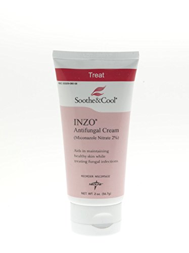 Medline Soothe & Cool INZO Antifungal Cream – INZO Antifungal Cream, 5 oz Tube – Qty of 12