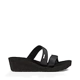 Teva Women's W Mush Mandalyn Wedge Loma Sandal, Lively Black, 8 M US