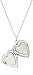 Amazon Collection Sterling Silver Engraved Heart Locket Necklace, 18