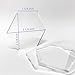 UNIQOOO 80Pcs Clear Acrylic Place Cards for Wedding | Blank Hexagon Table Seating Cards |3mm Acrylic Escort Plates, Name Cards - Perfect for Dinner Parties, Guest Name, Banquet Events