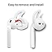 Case for Airpods, Silicone AirPods 2 & 1 Accessories Set Protective Cover, Skin for AirPods Charging Case, Airpods Strap/Airpods Ear Hooks/Holder/Keychain/Carrying Box(Red)
