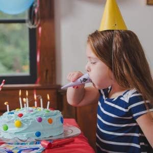 The Unique Blow-Out – Clear, Protected, Wholesome New Filter for Blowing Out Birthday Candles – Finest for All Events, Desserts, or Celebrations – Prevents 99.78% of Airborne Virus and Micro organism (Pack of 8)