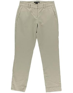 Theory Womens Izelle C Mid-Rise Solid Ankle Pants