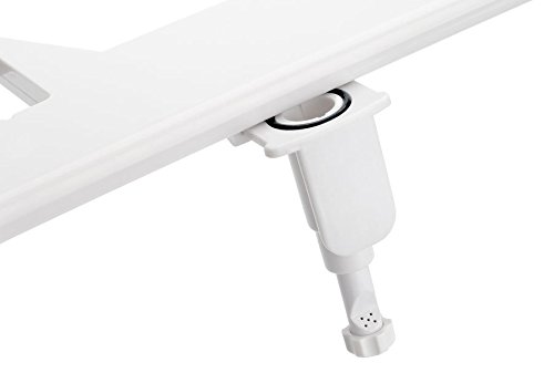 Bio Bidet BB-70 Fresh Spray Non-Electric Bidet Toilet Seat Attachment, Retractable Self Cleaning Nozzle, Brass Inlet Valve Metal Hose, Water Pressure Control, Easy DIY Install, White - Thumbnail 4