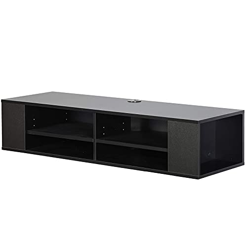 FITUEYES Wall Mounted Media Console,Floating TV Stand Component Shelf