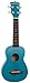 Kala MK-SS-BLU Makala Shark Soprano Ukulele - Mako Blue Bundle with Gig Bag, Tuner, Austin Bazaar Instructional DVD, and Polishing Cloth
