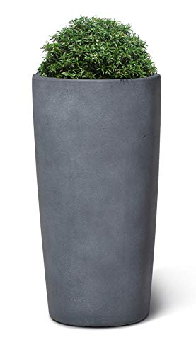 VAPLANTO® Pflanzkübel HIGH Conus 90 Blei Grau Rund XL * 47 x 47 x 90 cm * 10 Jahre Garantie – Bild 3