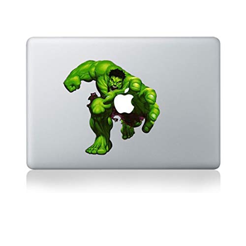 Fun Cute Decal Cartoon Animation Stickers for MacBook Mac Computer 13" 15" Inch Laptop Wall HP Lenovo Electronic Products (Hulk)