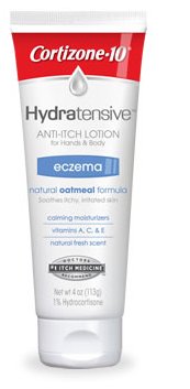 Cortizone 10 Hydratensive, Anti-Itch Lotion for Hands & Body, Soothing, Natural Oatmeal Formula 4 oz