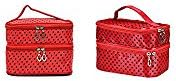 Double Layered Fashionable Cosmetic Bag