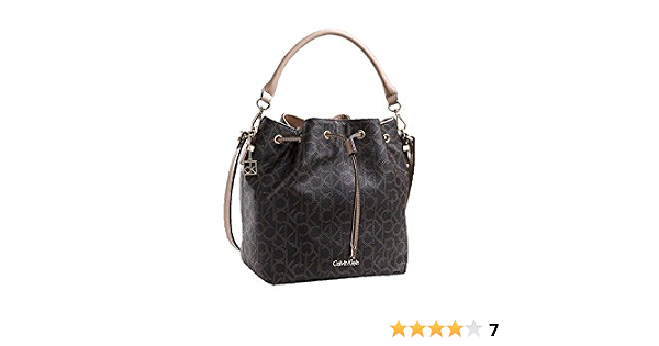 Amazon.com: Calvin Klein Womens Jordania café Logo cordón Bucket bolsa de  hombro : Ropa, Zapatos y Joyería