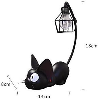 Margoth Night Light Resin Jiji Cat Mini Night Light Home Decoration/Creative Resin Ornaments Decoration/Crafts (A)