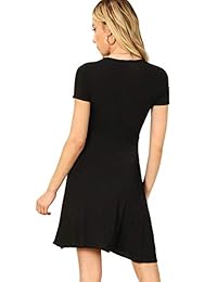 Verdusa - Vestido de mujer con dobladillo asimétrico y envoltura