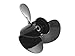 Quicksilver Black Diamond Propeller Black Finish, 13 dia x 19 pitch, Right Hand