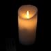Brightsky 6in LED Ivory Real Wax Candles Flickering Flameless with Remote Control Timer Warm White 3 AAA Battery Power