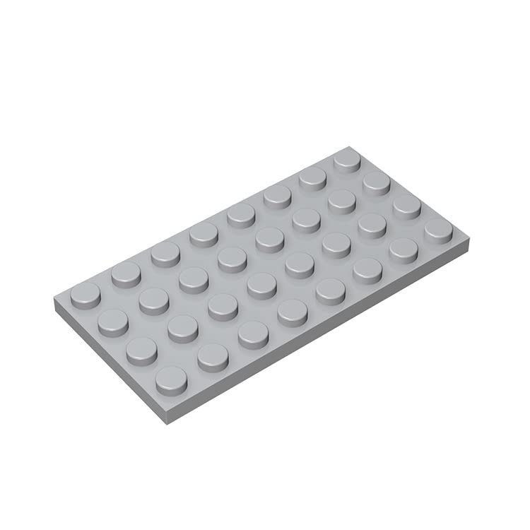 Classic Building Plate 4x8 100 Pieces, Compatible with All Major Brands Parts and Pieces 3035 (Colour: Light Grey)