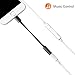 ASKJ US Lighting to 3.5mm Headphone Jack Adapter Compatible with iPhone Xs Max XR X 8 7, Headset Connector Compatible with iOS 10.3~12 and Later (Black)thumb 2