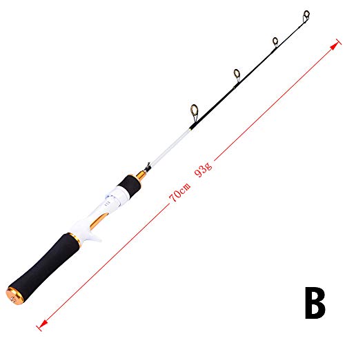 Carbon Fiber Fishing Rod Spinning Lure Rod Summer Outdoor Travel Sea Saltwater Pole (White -B)
