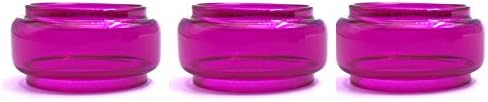 RUIYITECH 3PCS Replacement Bulb Pyrex Glass Tube for SMOK TFV16 Tank 9-m-l Atomizer (Purple)