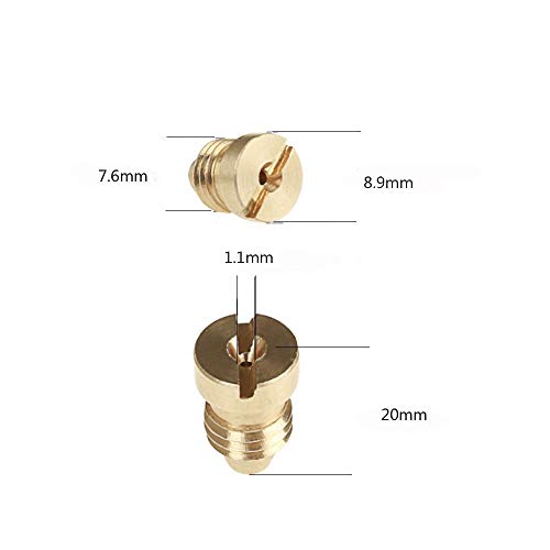BLSMU Foam Cannon Orifice Nozzle 1.1 Orifice Foam Generator Stainless Steel Mesh Filter,Foam Cannon Parts(2 Pack)