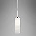 Avellina Slim Pendant Lamp | White Glass Hanging Pendant Light LL-P828