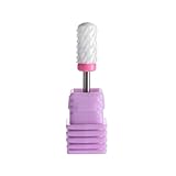 SpeTool Nail Drill Bit Nail Machine Grinding Stone Head Ceramic Mounted Point Polish Tool For Nail Art Salon, 3extra Coarse Grit, White