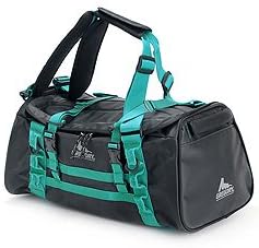 Amazon グレゴリー Gregory 3wayダッフルバッグ 25l アルパカ 4 ブラックxターコイズ Gregory グレゴリー ボストンバッグ