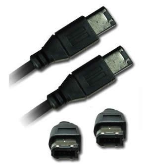 Consoletronic High Speed Firewire IEEE-1394 DV Cable 6 to 6 pin (PC or Mac) 2m