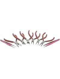 Beadsmith 8 Fashion Pink Color Juego de herramient