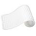 mDesign Premium Quality Pet Food and Water Bowl Feeding Mat for Cats and Kittens - Waterproof Non-Slip Durable Silicone Placemat - Raised Edges, Food Safe, Non-Toxic - Small - Clear