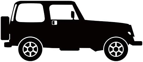 wonder4life C-001 Jeep WRANGLER Car Enthusiast Fun Silhouette Waterproof Reflective Decal Stickers Vinyl Car Sticker Car Accessories Car Style Stickers 15 cm