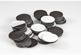 100 Adhesive Magnetic Circles .5" Diameter 60 mil Magnets