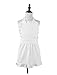 Love Potato Pure Cotton White Children Princess Ruffle Cooking Apron for Kids 4-7 Years Old