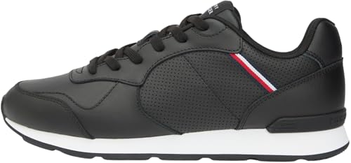 Runner Icon Fm0fm05740 Chaussures Basses en Cuir pour Homme, Black, 43 EU